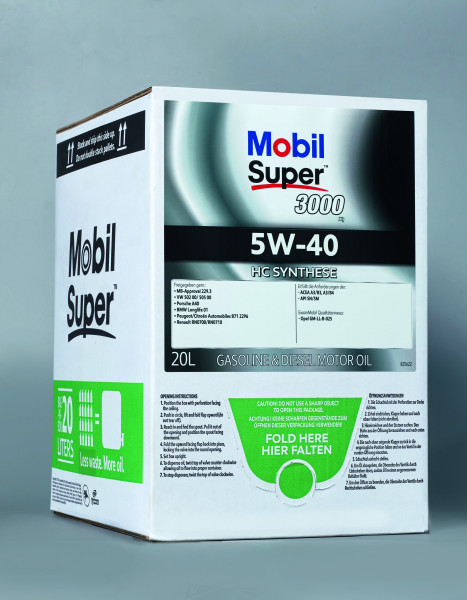 MOBIL SUPER 3000 X1 5W-40 BOX